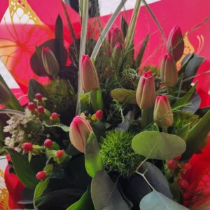 Bouquet de tulipanes