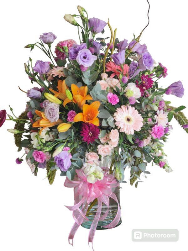 Florero adornado